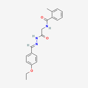 N-(2-(2-(4-Ethoxybenzylidene)hydrazino)-2-oxoethyl)-2-methylbenzamide