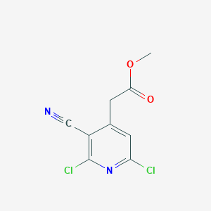 molecular formula C9H6Cl2N2O2 B1508369 Methyl 2-(2,6-dichloro-3-cyanopyridin-4-yl)acetate CAS No. 39621-02-8