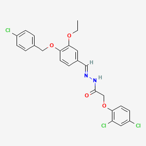 N'-(4-((4-CL-Benzyl)oxy)-3-ethoxybenzylidene)2-(2,4-DI-CL-phenoxy)acetohydrazide