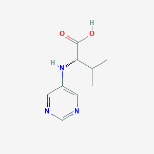 (S)-3-Methyl-2-(pyrimidin-5-ylamino)butanoic acid