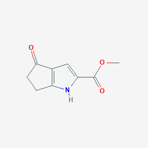 molecular formula C9H9NO3 B1508377 4-氧代-1,4,5,6-四氢环戊并[b]吡咯-2-羧酸甲酯 CAS No. 1041430-21-0
