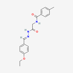 N-(2-(2-(4-Ethoxybenzylidene)hydrazino)-2-oxoethyl)-4-methylbenzamide