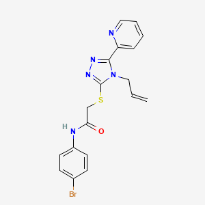 N-(4-bromophenyl)-2-{[4-(prop-2-en-1-yl)-5-(pyridin-2-yl)-4H-1,2,4-triazol-3-yl]sulfanyl}acetamide