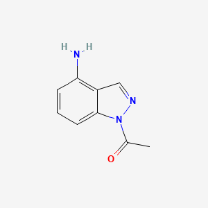 molecular formula C9H9N3O B1508381 1-(4-Amino-1H-indazol-1-YL)ethanone CAS No. 1010102-10-9