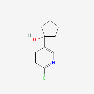 molecular formula C10H12ClNO B1508383 1-(6-Chloro-pyridin-3-yl)cyclopentanol 