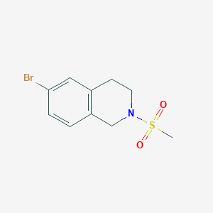 molecular formula C10H12BrNO2S B1508384 6-溴-2-(甲磺基)-1,2,3,4-四氢异喹啉 CAS No. 1046816-12-9