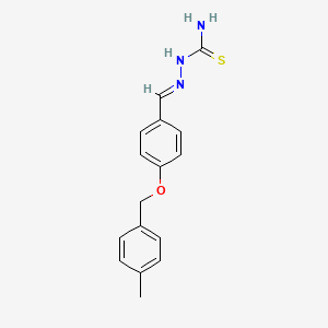 molecular formula C16H17N3OS B15083965 4-((4-Methylbenzyl)oxy)benzaldehyde thiosemicarbazone CAS No. 666846-16-8