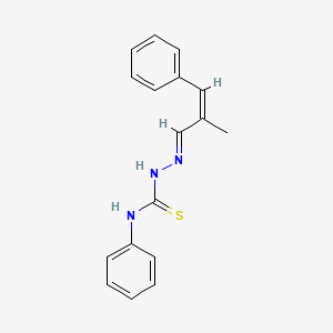 molecular formula C17H17N3S B15084030 2-Methyl-3-phenylacrylaldehyde N-phenylthiosemicarbazone CAS No. 479364-29-9