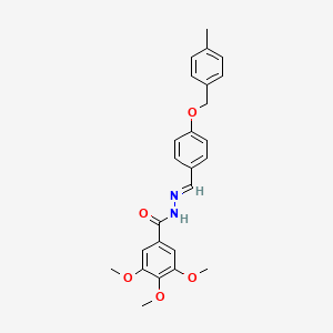 3,4,5-Trimethoxy-N'-(4-((4-methylbenzyl)oxy)benzylidene)benzohydrazide