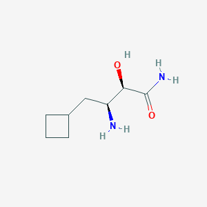 molecular formula C8H16N2O2 B1508410 (aR,bS)-b-Amino-a-hydroxy-cyclobutanebutanamide 