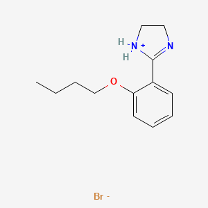 2-(2-Butoxyphenyl)-4,5-dihydro-1H-imidazol-1-ium bromide