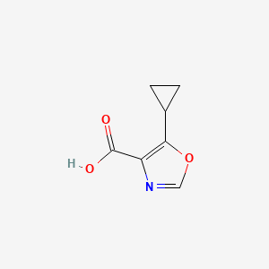 molecular formula C7H7NO3 B1508412 5-Cyclopropyl-1,3-oxazole-4-carboxylic acid CAS No. 917828-31-0