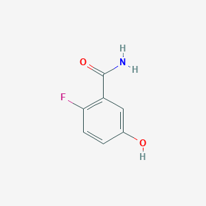 molecular formula C7H6FNO2 B1508415 2-Fluoro-5-hydroxybenzamide 