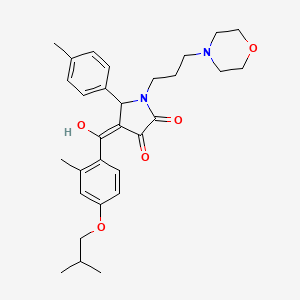 3-hydroxy-4-(4-isobutoxy-2-methylbenzoyl)-5-(4-methylphenyl)-1-[3-(4-morpholinyl)propyl]-1,5-dihydro-2H-pyrrol-2-one