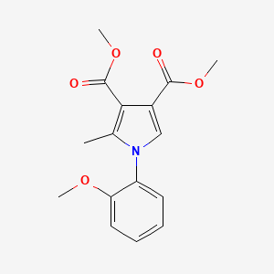 dimethyl 1-(2-methoxyphenyl)-2-methyl-1H-pyrrole-3,4-dicarboxylate