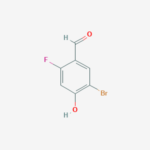 5-Bromo-2-fluoro-4-hydroxybenzaldehyde