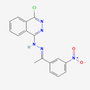 (1E)-1-(3-nitrophenyl)ethanone (4-chloro-1-phthalazinyl)hydrazone