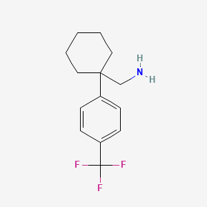 molecular formula C14H18F3N B1508440 1-(4-Trifluoromethylphenyl)cyclohexanemethanamine 