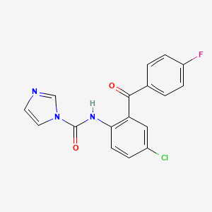 N-(4-chloro-2-(4-fluorobenzoyl)phenyl)-1H-imidazole-1-carboxamide