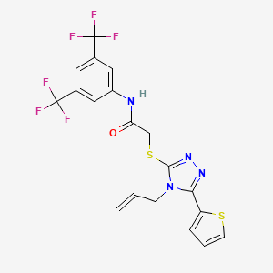 2-{[4-allyl-5-(2-thienyl)-4H-1,2,4-triazol-3-yl]sulfanyl}-N-[3,5-bis(trifluoromethyl)phenyl]acetamide