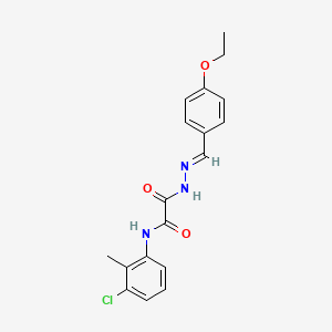 N-(3-Chloro-2-methylphenyl)-2-(2-(4-ethoxybenzylidene)hydrazino)-2-oxoacetamide