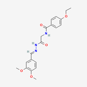 N-(2-(2-(3,4-Dimethoxybenzylidene)hydrazino)-2-oxoethyl)-4-ethoxybenzamide