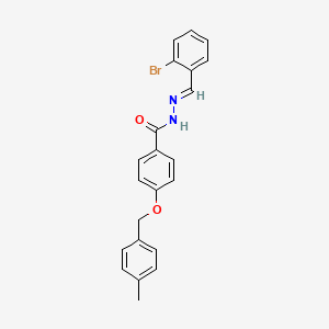 molecular formula C22H19BrN2O2 B15084549 N'-(2-Bromobenzylidene)-4-((4-methylbenzyl)oxy)benzohydrazide CAS No. 767338-82-9