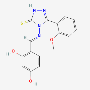 4-((2,4-Dihydroxybenzylidene)amino)-3-(2-methoxyphenyl)-1H-1,2,4-triazole-5(4H)-thione