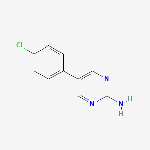 2-Pyrimidinamine, 5-(4-chlorophenyl)-