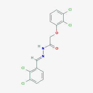 2-(2,3-dichlorophenoxy)-N-[(E)-(2,3-dichlorophenyl)methylideneamino]acetamide