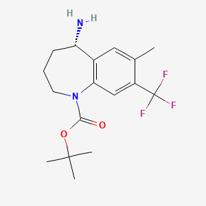 (S)-tert-Butyl 5-amino-7-methyl-8-(trifluoromethyl)-2,3,4,5-tetrahydro-1H-benzo[b]azepine-1-carboxylate