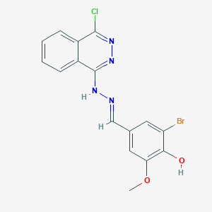 3-Bromo-4-hydroxy-5-methoxybenzaldehyde (4-chloro-1-phthalazinyl)hydrazone