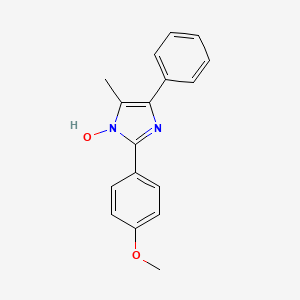 molecular formula C17H16N2O2 B15084782 methyl 4-(4-methyl-3-oxido-5-phenyl-1H-imidazol-2-yl)phenyl ether 