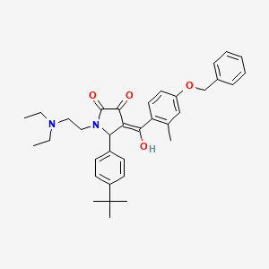 4-{[4-(benzyloxy)-2-methylphenyl]carbonyl}-5-(4-tert-butylphenyl)-1-[2-(diethylamino)ethyl]-3-hydroxy-1,5-dihydro-2H-pyrrol-2-one