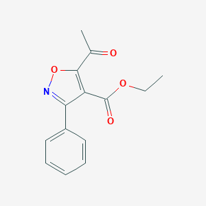 B150848 Ethyl 5-acetyl-3-phenylisoxazole-4-carboxylate CAS No. 129663-15-6