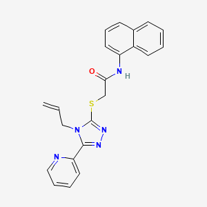 2-{[4-allyl-5-(2-pyridinyl)-4H-1,2,4-triazol-3-yl]sulfanyl}-N-(1-naphthyl)acetamide