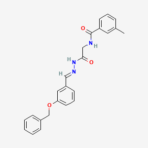 N-(2-(2-(3-(Benzyloxy)benzylidene)hydrazino)-2-oxoethyl)-3-methylbenzamide