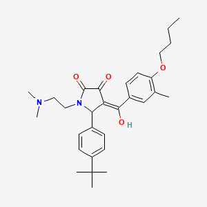 4-(4-Butoxy-3-methylbenzoyl)-5-(4-tert-butylphenyl)-1-[2-(dimethylamino)ethyl]-3-hydroxy-1,5-dihydro-2H-pyrrol-2-one