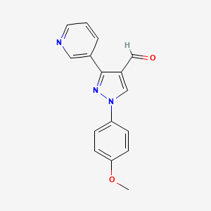 1-(4-Methoxyphenyl)-3-(pyridin-3-YL)-1H-pyrazole-4-carbaldehyde