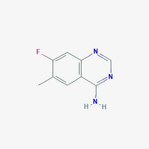 molecular formula C9H8FN3 B1508501 7-Fluoro-6-methylquinazolin-4-amine CAS No. 1126424-26-7