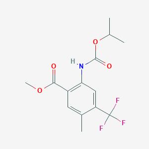 Methyl 2-((isopropoxycarbonyl)amino)-5-methyl-4-(trifluoromethyl)benzoate