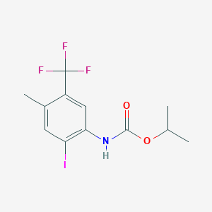 molecular formula C12H13F3INO2 B1508505 Isopropyl (2-iodo-4-methyl-5-(trifluoromethyl)phenyl)carbamate CAS No. 872624-69-6