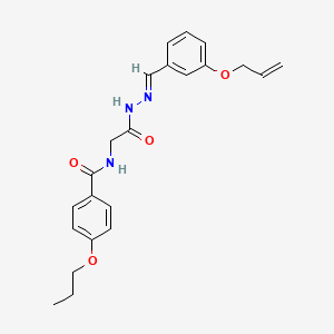 N-(2-(2-(3-(Allyloxy)benzylidene)hydrazino)-2-oxoethyl)-4-propoxybenzamide