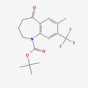 tert-Butyl 7-methyl-5-oxo-8-(trifluoromethyl)-2,3,4,5-tetrahydro-1H-benzo[b]azepine-1-carboxylate