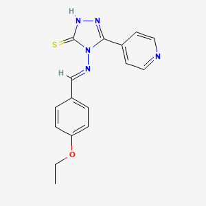 4-((4-Ethoxybenzylidene)amino)-5-(4-pyridinyl)-4H-1,2,4-triazole-3-thiol