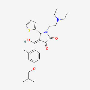 1-[2-(Diethylamino)ethyl]-3-hydroxy-4-(4-isobutoxy-2-methylbenzoyl)-5-(2-thienyl)-1,5-dihydro-2H-pyrrol-2-one