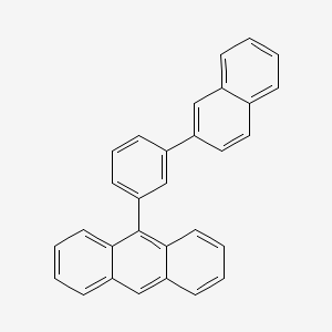 molecular formula C30H20 B1508534 9-[3-(2-Naphthalenyl)phenyl]-anthracene 