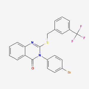 3-(4-Bromophenyl)-2-((3-(trifluoromethyl)benzyl)thio)quinazolin-4(3H)-one