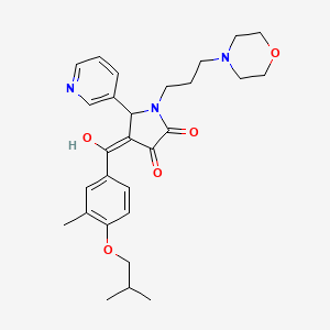 3-Hydroxy-4-(4-isobutoxy-3-methylbenzoyl)-1-[3-(4-morpholinyl)propyl]-5-(3-pyridinyl)-1,5-dihydro-2H-pyrrol-2-one