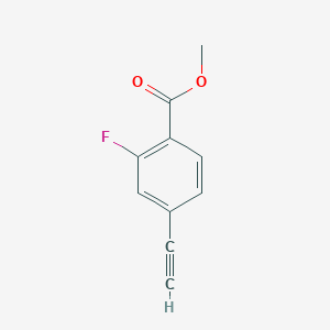molecular formula C10H7FO2 B1508542 Methyl 4-ethynyl-2-fluorobenzoate 